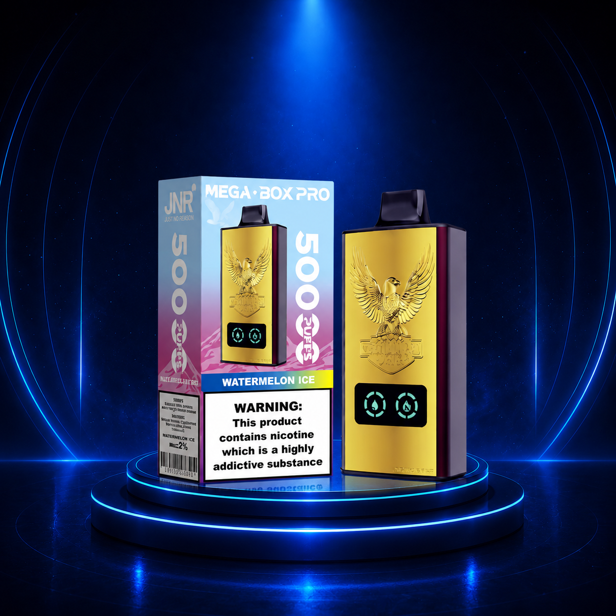 JNR Mega Box Pro 50K - puffs de cigarro eletrónico descartável