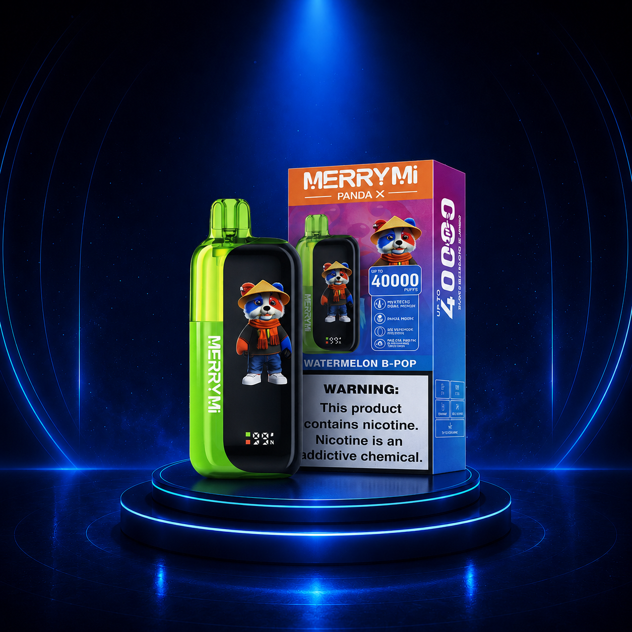 MerryMi Panda X 40K - Cigarro eletrónico com vape com nicotina